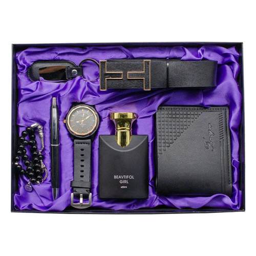 Luxury Watch Gift Set perfume Wallet Belt For Men Birthday