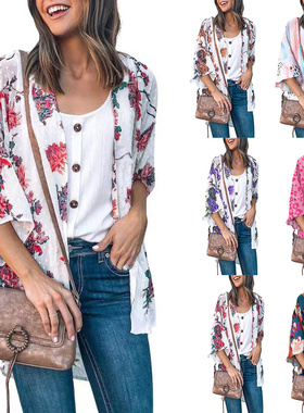S-5XL spring summer women blouse casual cardigan ladies tops