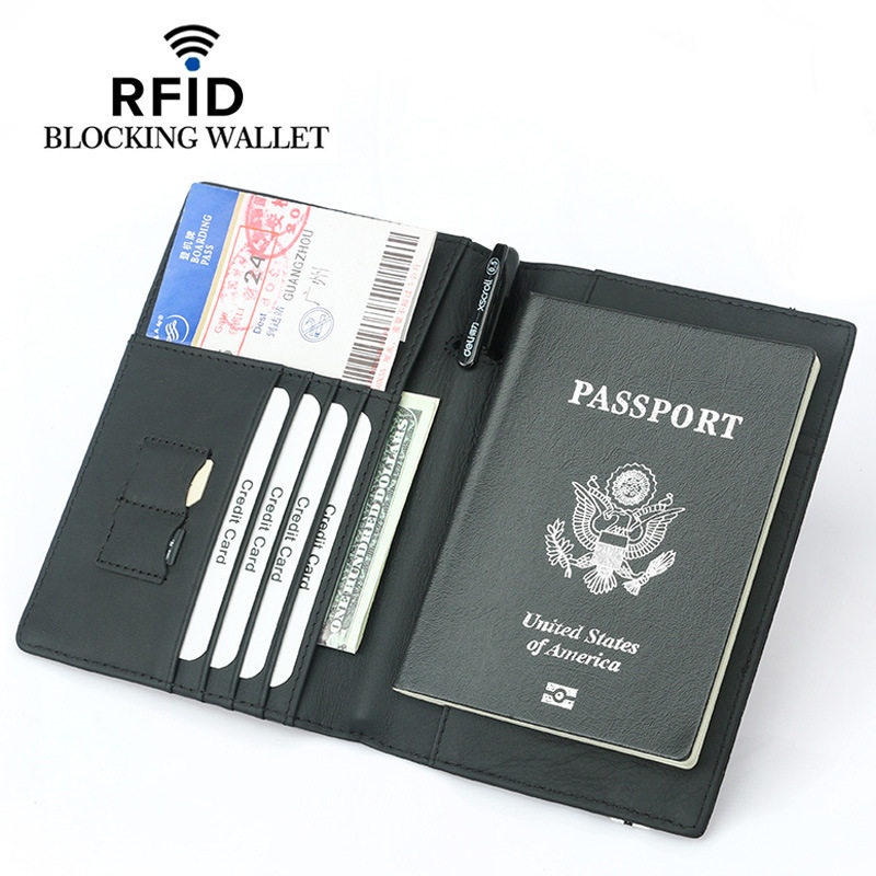 LeatherPasspobagRFID