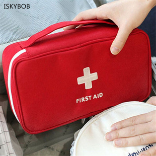 First Aid Kit Bag Home Emergency Medical Survival Rescue Box