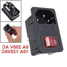 IMC Hot New Hot Sale Inlet Male Power Socket with Fuse Switc