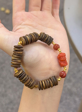 达拉干沉香药片珠搭朱砂扎基拉姆