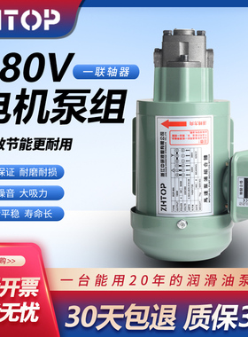 低噪电动齿轮液压润滑摆线TOP-12A机床380V冷却油泵电机220V小型