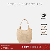 低至6折 LOGO Stella McCartney秋季 米色Logo网眼Hobo包