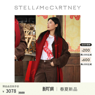 Stella 象牙白骏马图案圆领正肩T恤 McCartney2026早春新品