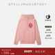 低至3折 Stella McCartney 空山基春季 粉色廓形印花连帽卫衣