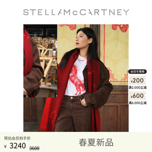 Stella 象牙白骏马图案圆领正肩T恤 McCartney2026早春新品