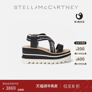 McCartney春季 Stella SNEAKELYSE 黑色厚底凉鞋 限时6折