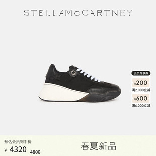 Stella McCartney2026春夏新品 黑色系带黑色休闲运动鞋 LOOP