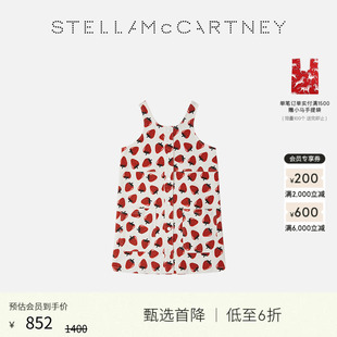 草莓印花无袖 McCartney童装 Stella 连衣裙 限时降价