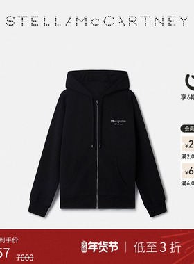[低至3折]Stella McCartney + 空山基春季黑色拉链连帽衫