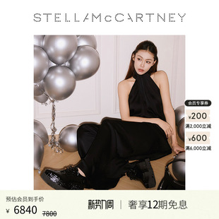 McCartney秋季 Stella 光泽黑色单色厚底鞋 ELYSE