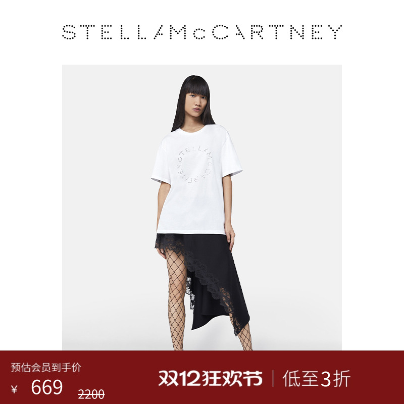 StellaMcCartney水钻徽标短袖T