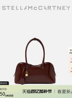 [Ryder]Stella McCartney2026夏季新品红木棕双提手漆皮肩背包