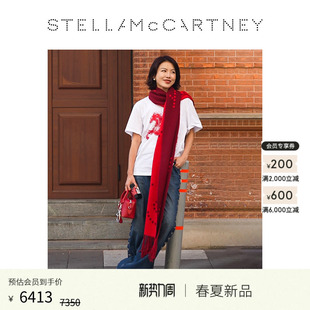 McCartney2026早春新品 Stella 波尔多红色天鹅绒厚底鞋 ELYSE