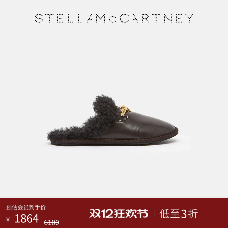 StellaMcCartney泰迪绒感乐福鞋