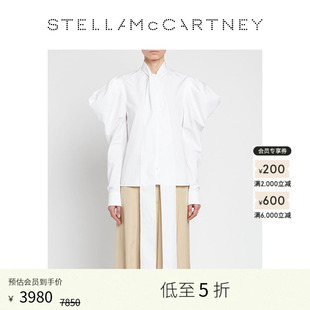 McCartney春季 低至5折 Stella 隐藏纽扣开合蝴蝶结领衬衫 泡泡袖
