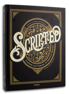 Scripted我写我型 手绘手写创意艺术中英文字体设计 平面设计广告字体素材创意集书籍