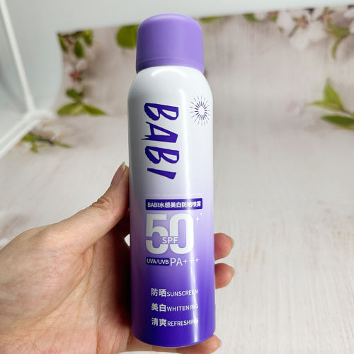 BABI水感美白防晒喷雾SPF50防紫外线防水全身美白防护清爽不油腻