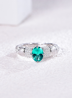 帕拉伊巴色戒指星赞轻奢