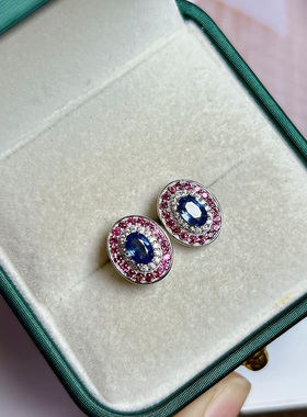 925银耳钉星赞亮眼百搭撞色设计