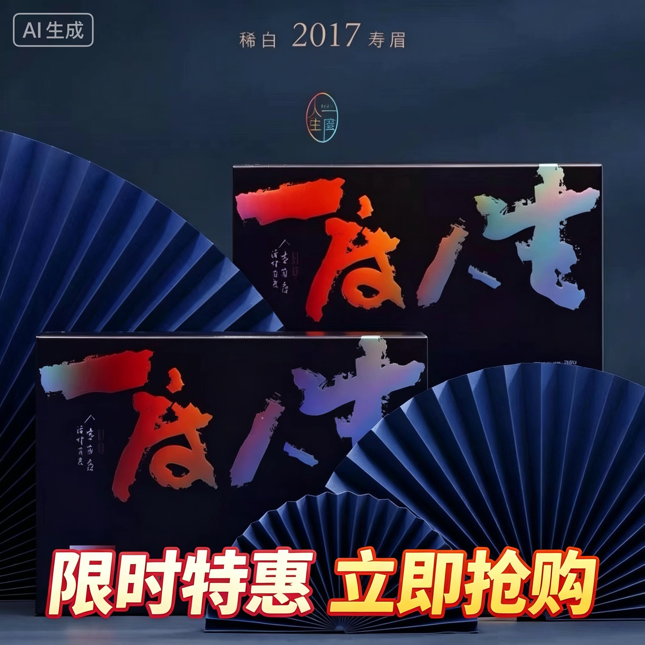 福鼎白茶一级寿眉  稀白茶业  一度人生2017年寿眉散茶260g正品
