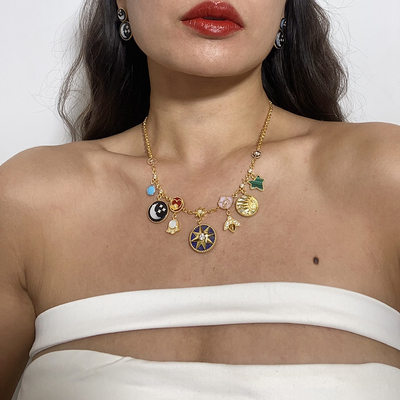 珠宝级生命力彩色宝石项链