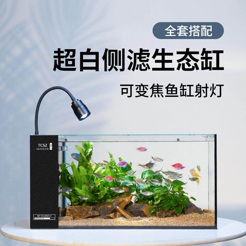 【60尺寸侧滤鱼缸全套】造景生态缸自循环中型办公室家用,宠物/宠物食品及用品,桌面缸,淘宝优惠券,粉丝福利购,淘宝优惠卷