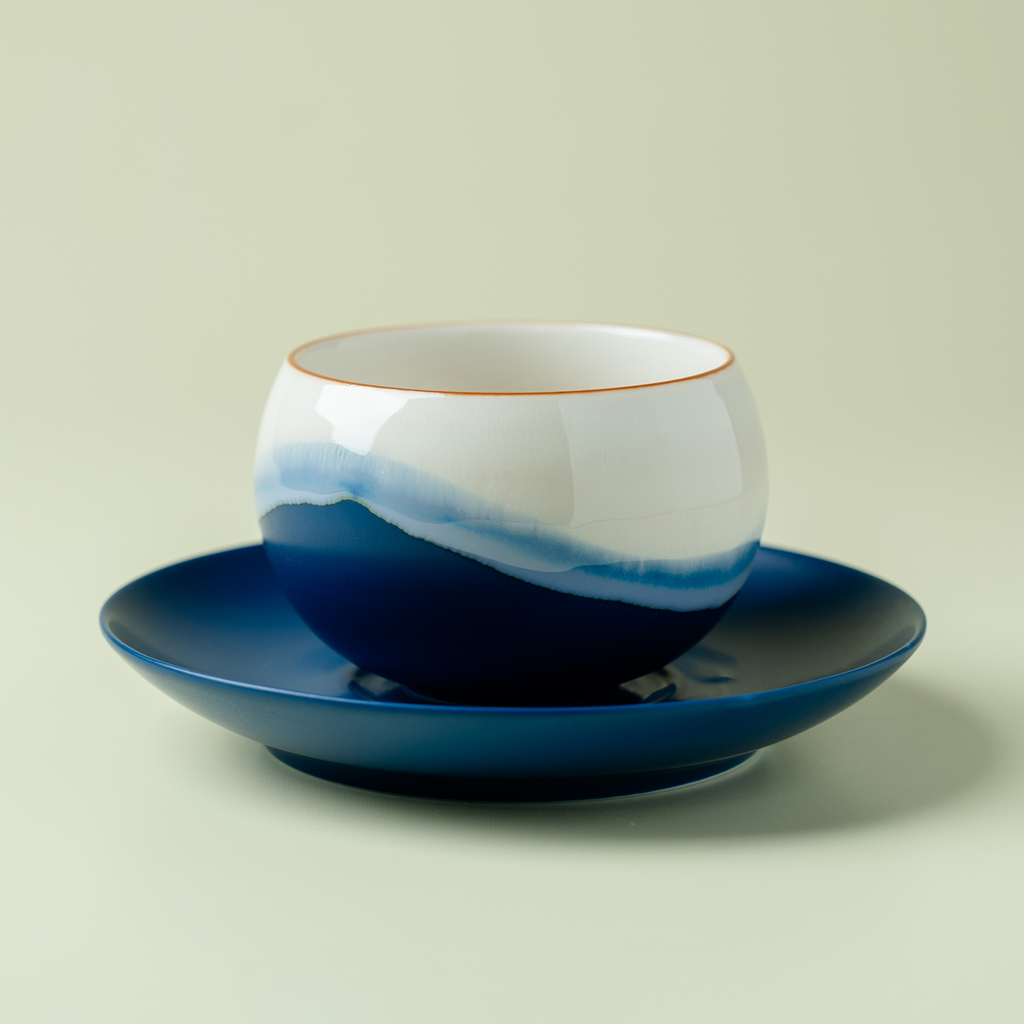 窑变陶瓷拉花杯2025新款高档茶杯