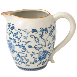 汝窑青花缠枝莲美人公道杯功夫茶具陶瓷茶海家用单个分茶器公杯