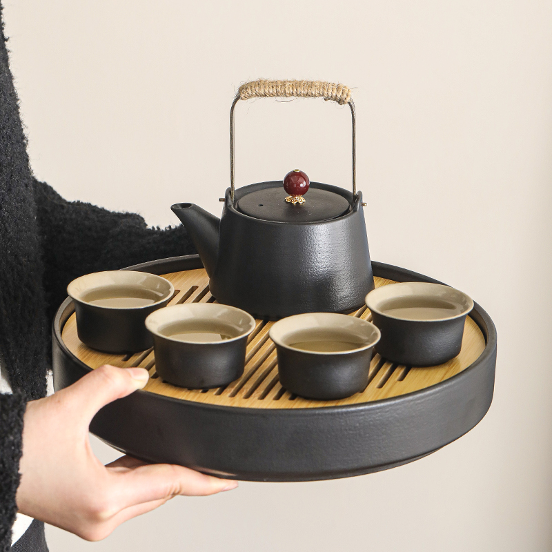 陶瓷功夫茶具套装家用轻奢小型日式茶盘2025新款功夫泡茶壶喝茶杯