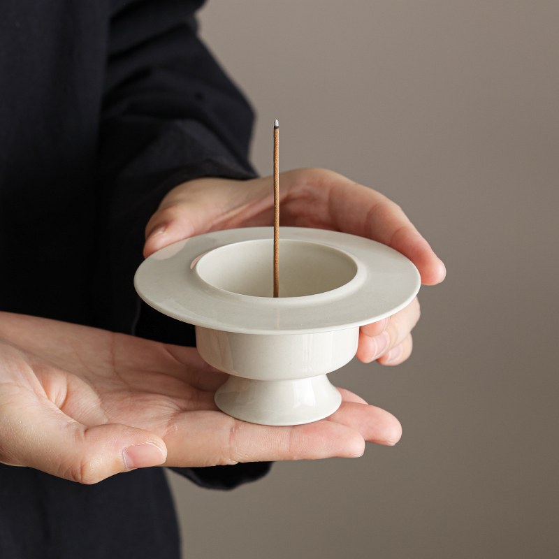 草木灰岁丰香炉陶瓷线香炉禅意