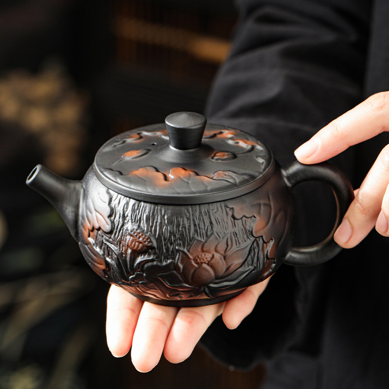 紫陶茶壶纯手工泡茶壶中式高档家用办公室单壶功夫茶具送礼送长辈,餐饮具,茶壶,淘宝优惠券,粉丝福利购,淘宝优惠卷