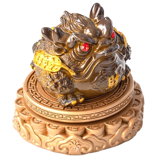 创意旋转金蟾茶宠高端茶台桌面摆件精品可养变色茶玩功夫茶具配件