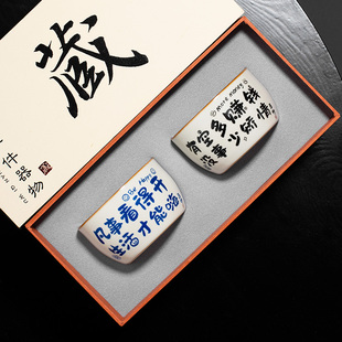 汝窑主人杯情侣对杯功夫茶杯高端个人专用定制可养喝茶茶具杯子