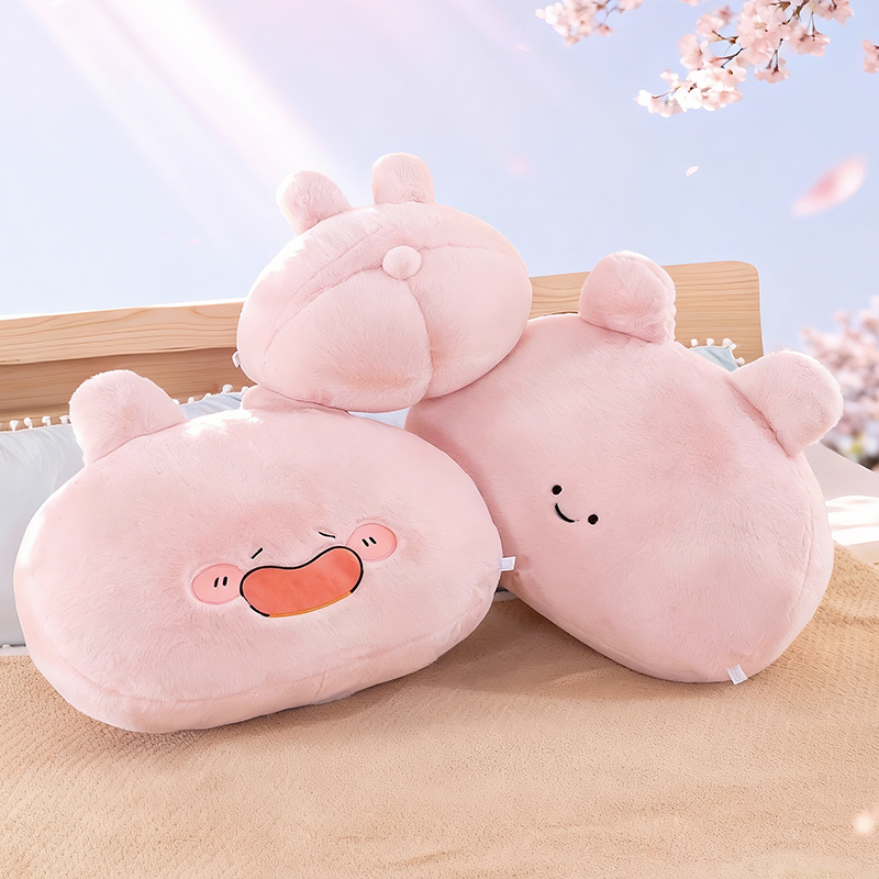 网红周边可爱兔子粉色抱枕毛绒公仔玩具少女心玩偶沙发靠垫礼品