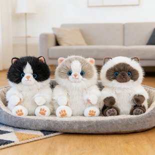 正版布偶小猫玩偶挂件猫咪毛绒玩具猫猫公仔女孩睡觉抱枕生日礼物