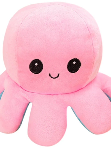 Эмоциональная двусторонная кукла, плюшевые рыбки, осьминог, подарок на день рождения