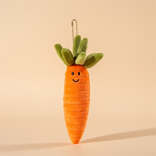 创意丑萌水果蔬菜胡萝卜搞怪小玩偶摆件桌面陪伴公仔毛绒玩具吉他