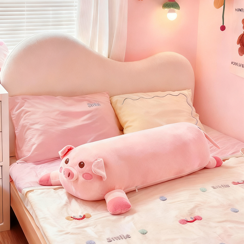 趴猪女孩粉色猪猪睡觉抱枕公仔治愈系毛绒玩具生日礼物送女生闺蜜