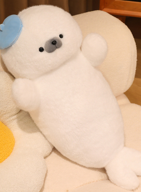 2026新款呆萌海豹毛绒玩具可爱玩偶超软耳机海狮公仔安抚娃娃女孩