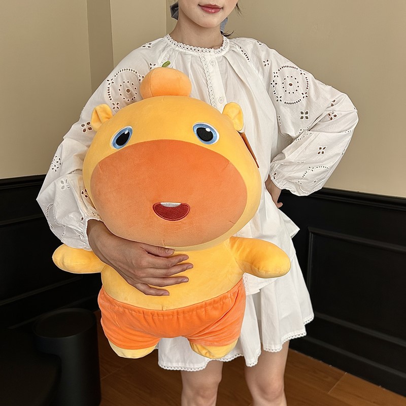 正版水豚噜噜大号玩偶公仔