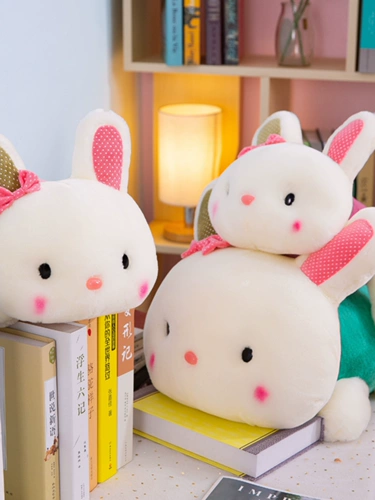 Кролик, плюшевая кукла, милая успокаивающая игрушка, белый кролик