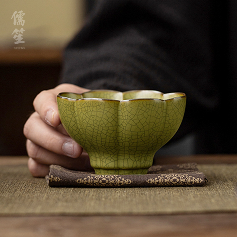 泉德堂开片养线主人杯陶瓷哥窑