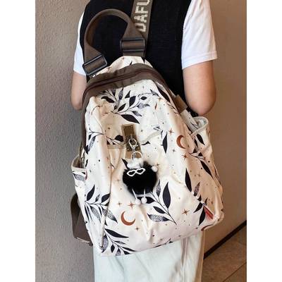 香港背包女式2025新时尚牛津布旅行背包大容量轻质电脑包书包新潮