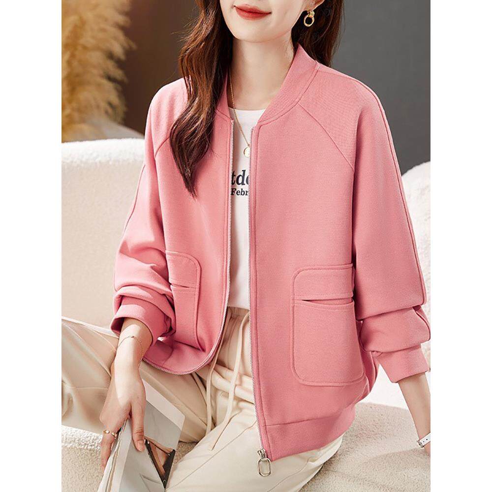 春季和秋季流行拉炼棒球制服开衫女式2025新款休闲时尚毛衣女式外