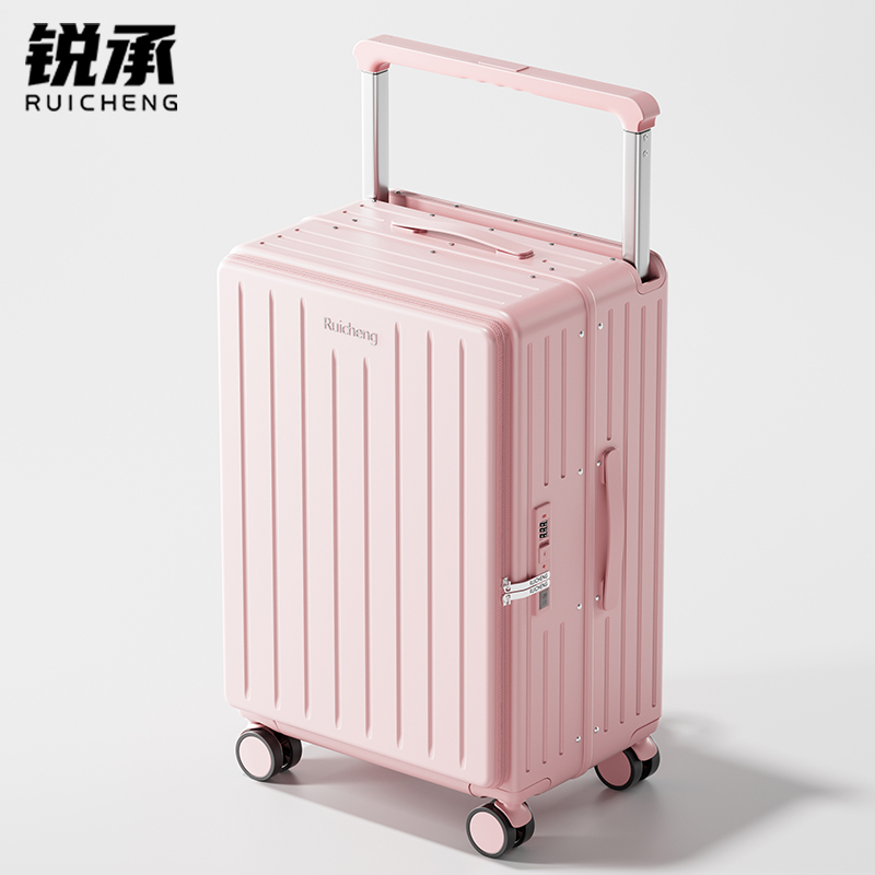 宽拉杆行李箱女2025新款大容量20寸24多功能铝框侧开登机旅行箱男