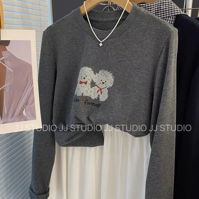 【限时抢购】磨毛长袖T恤秋上衣