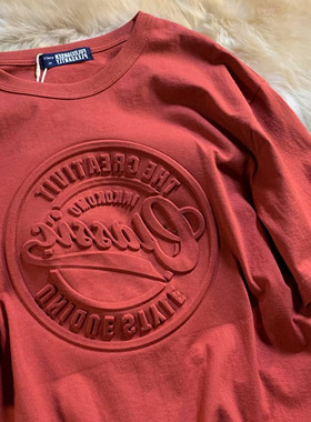 清仓捡漏复古oversize新款3D印立体字母情侣T恤日系宽松短袖男女