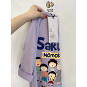 复古chic港味印花t恤男女同款 上衣 体恤宽松短袖 夏韩版 设计感半袖